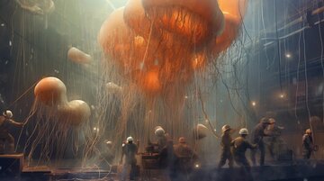 تصاویر لو رفته از کارخانه تولید عروس دریایی / عکس