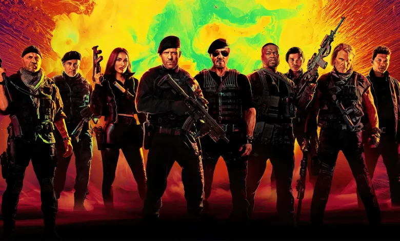 اعضای گروه بیمصرفها در پوستر کاراکترهای فیلم اکشن
Expendables 4