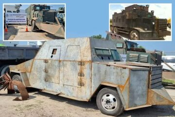 تانکهای دستساز و رعبانگیز کارتلهای مواد مخدر/ عکس