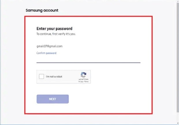 رمز اکانت سامسونگ