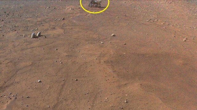 شاهکار هلی‌کوپتر ناسا در مریخ / «نبوغ» بر فراز «استقامت» / عکس