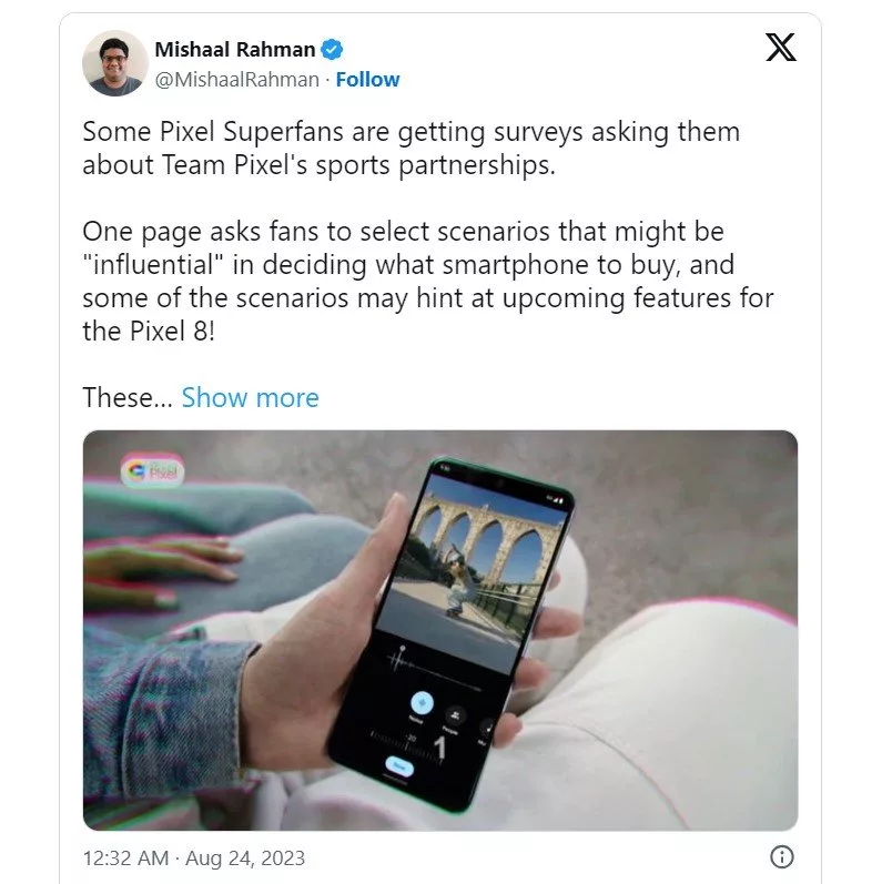 عکاسی به کمک هوشمصنوعی در پرچمدار بعدی گوگل!