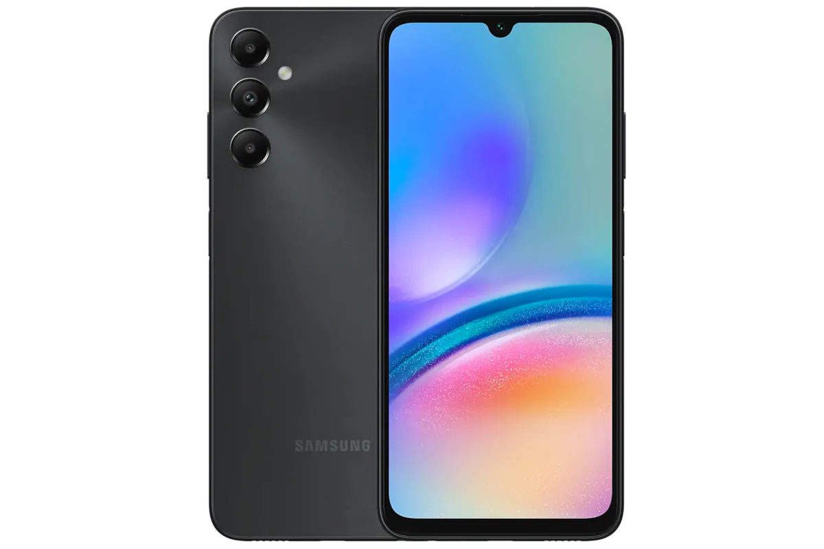 گلکسی A05s سامسونگ رنگ مشکی پشت و نمایشگر