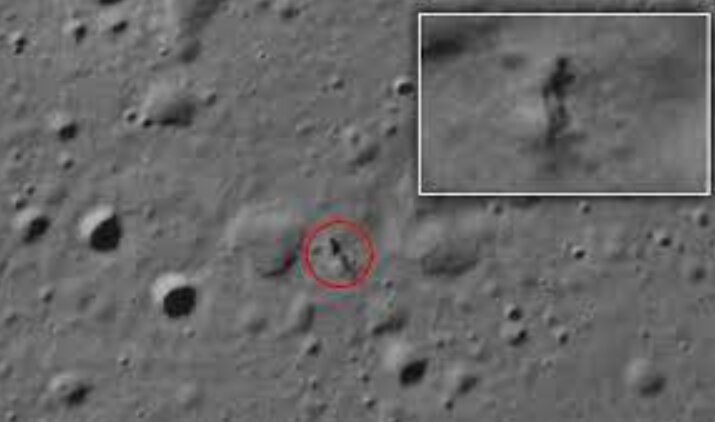 شناسایی سایه موجودی سرگردان در کره ماه / عکس