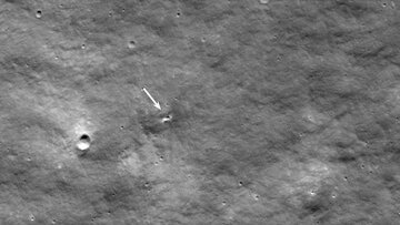 محل سقوط فضاپیمای روسیه در قطب جنوب ماه/ ناسا منتشر کرد/ عکس