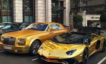 کلکسیون طلایی خودروهای بن‌سلمان/ عکس