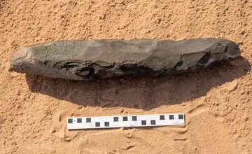 سنگ عجیبی که در عربستان سعودی پیدا شد!/ عکس