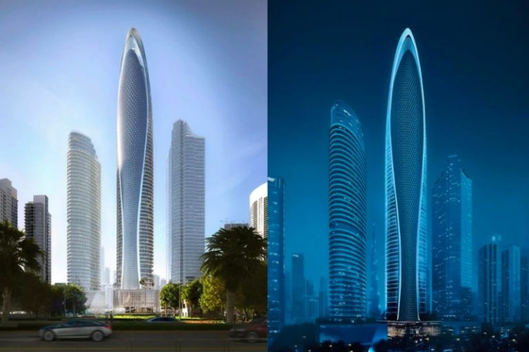این برج یک میلیارد دلاری مرسدس بنز در دبی است