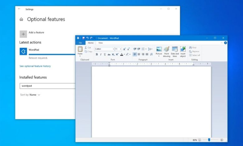 مایکروسافت ترمز WordPad را پس از ۲۸ سال کشید