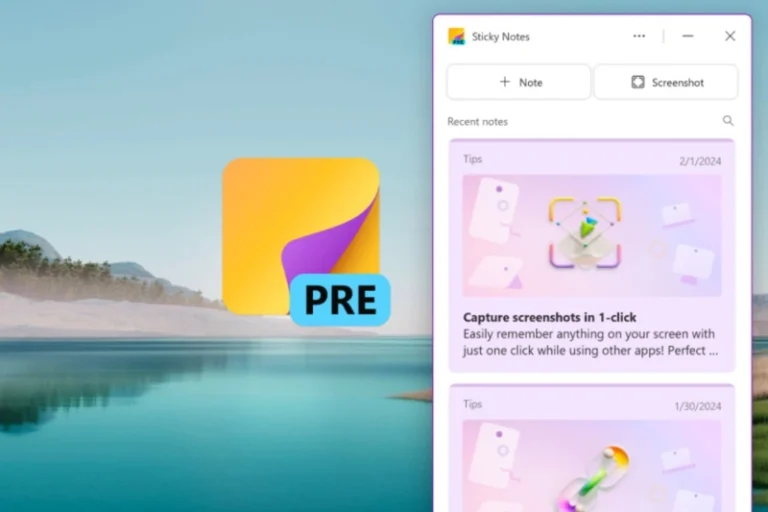 نسخه‌ی جدید Sticky Notes رسما رونمایی شد؛ بازطراحی نرم‌افزار قدیمی ویندوز