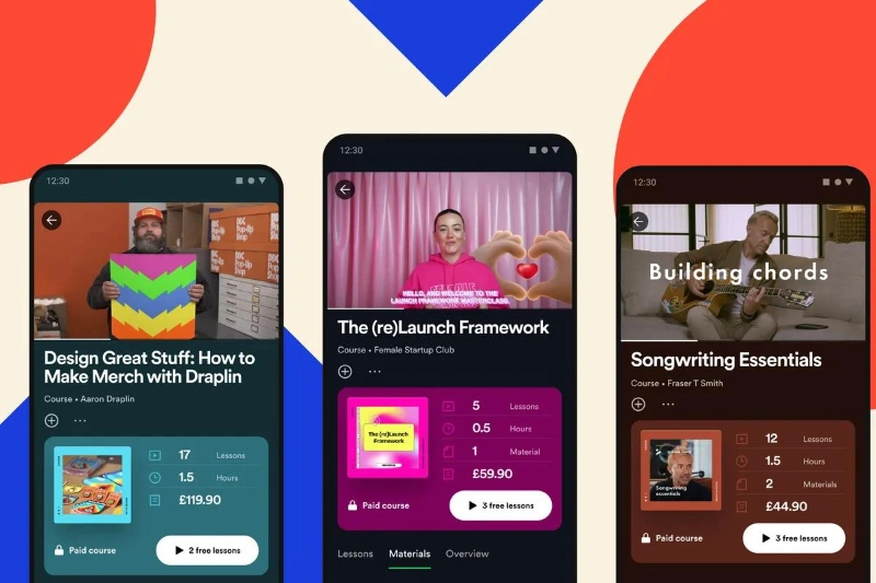 سرویس استریم موسیقی اسپاتیفای حالا دوره آموزشی آنلاین هم پخش میکند