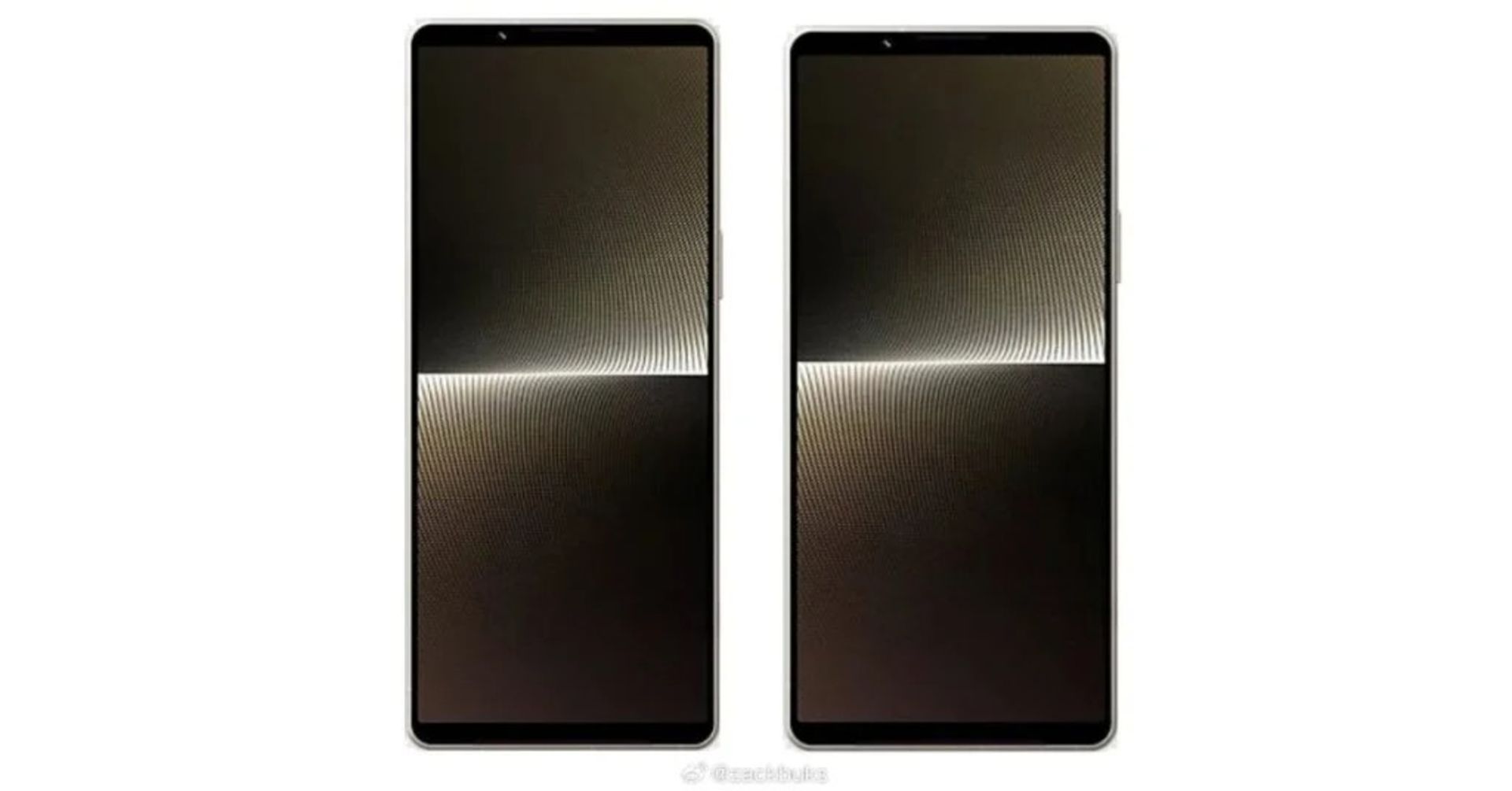 رندر دو گوشی سونی با دو نسبت نمایشگر متفاوت