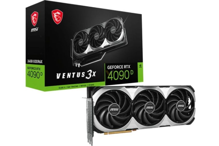 کارت گرافیک سفارشی RTX 4090D Ventus 3X برای گیمرهای چینی رونمایی شد