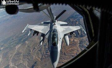 گزارش تصویری | مانور حساس جنگنده اف‌-۱۶ بحرین