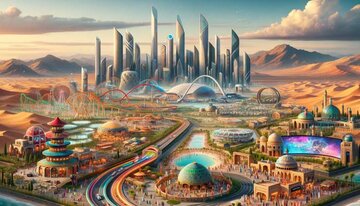 استادیوم ۴۵ هزار نفره بنسلمان در ارتفاع ۲۰۰متری «قیدیا»/ عکس