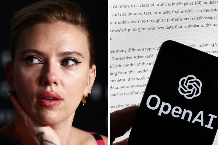 شکایت اسکارلت جوهانسون از چت جی‌پی‌تی