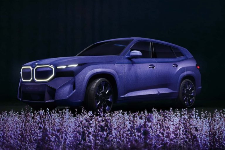مدل بنفش خودرو شاسی‌بلند BMW XM با بدنه مخملی رونمایی شد