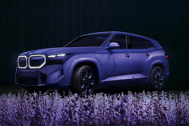 مدل بنفش خودرو شاسیبلند BMW XM با بدنه مخملی رونمایی شد