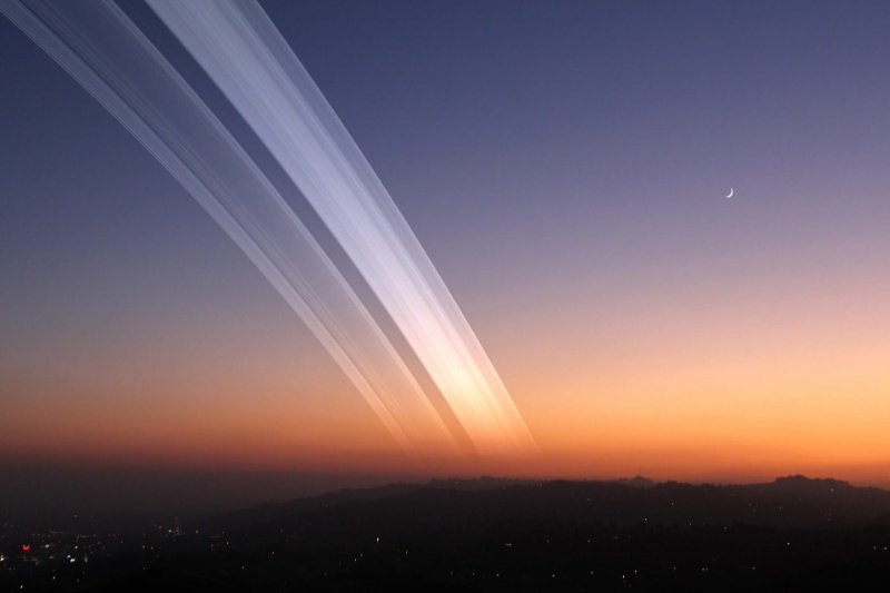 چه میشد اگر زمین مانند زحل حلقه داشت؟