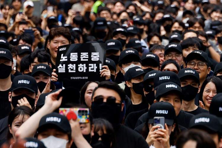 اعتصاب بزرگ‌ترین اتحادیه کارگران سامسونگ