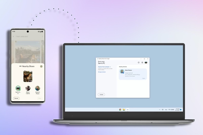 ویندوز ۱۱ بالأخره قابلیت اشتراکگذاری آسان فایل با گوشی را فراهم میکند