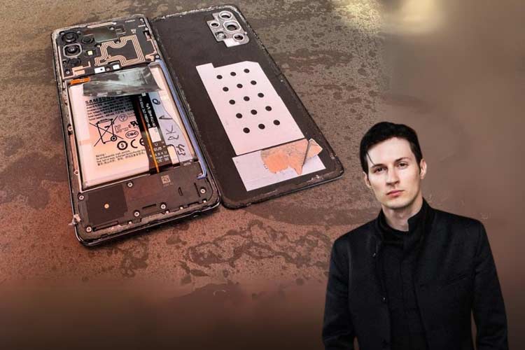 گوشی مالک تلگرام در گرمای دوبی ذوب شد!