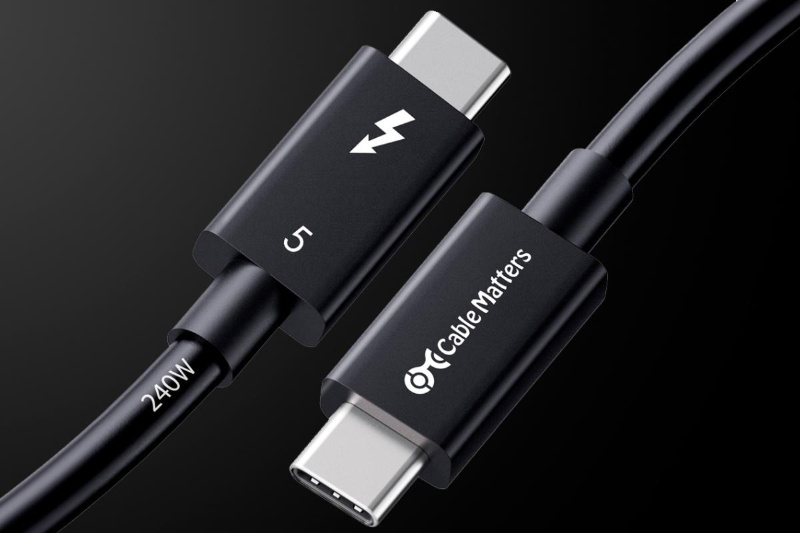 اولین کابل Thunderbolt 5 دنیا با پشتیبانی از شارژ ۲۴۰ وات و قیمت منطقی عرضه شد