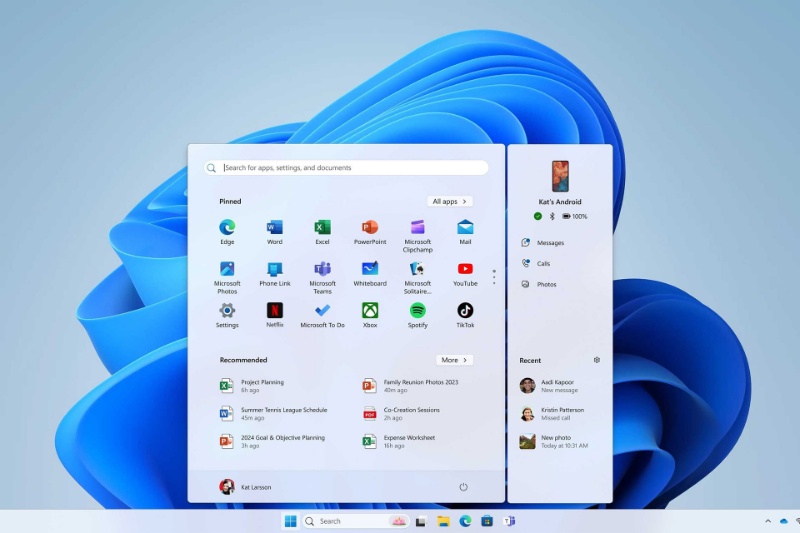 مایکروسافت روی یک قابلیت بسیار کاربردی برای منوی استارت ویندوز ۱۱ کار میکند