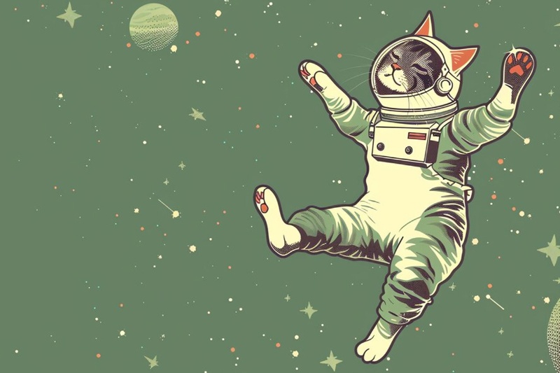 آیا گربهها در شرایط بیوزنی همچنان روی پاهایشان فرود میآیند؟