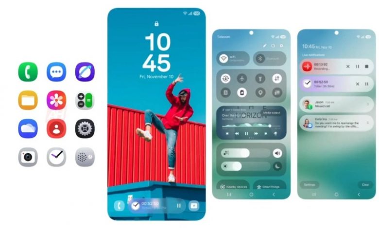 آیکونهای One UI 7 سامسونگ بهنمایش درآمدند