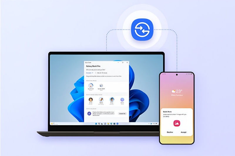اکنون ابزار Quick Share گوگل هم روی کامپیوترهای ویندوز آرم کار می‌کند