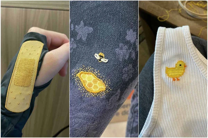 جذاب‌ترین ترمیم‌هایی که روی لباس‌های دورریختنی انجام شده است