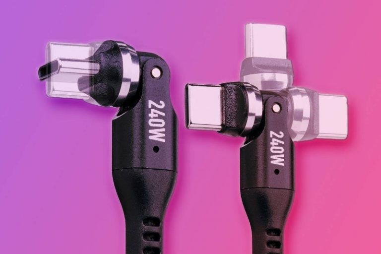 ایده جذاب ژاپنی‌ها؛ کابل USB-C جدیدی که ۳۶۰ درجه می‌چرخد