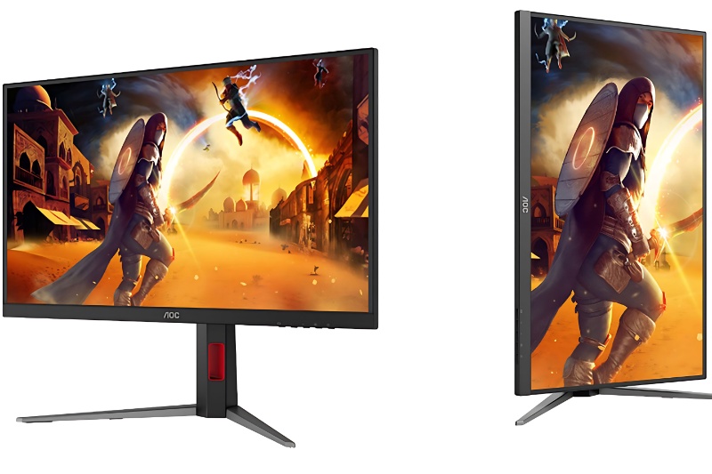 مانیتور گیمینگ AOC با پنل ۳۶۰ هرتز QD-OLED، روشنایی ۱۰۰۰ نیت و طراحی جذاب معرفی شد