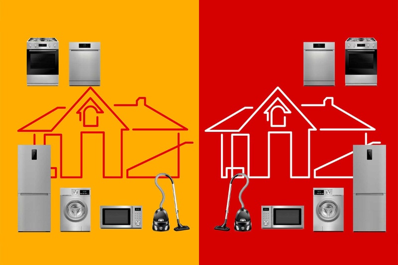 هنر خانهداری: مقایسه قیمت لوازم خانگی نو و دست دوم روی دیوار