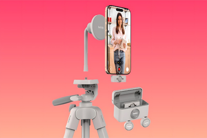 اکسسوری جدید بلکین، ترکیب میکروفون و سهپایه است