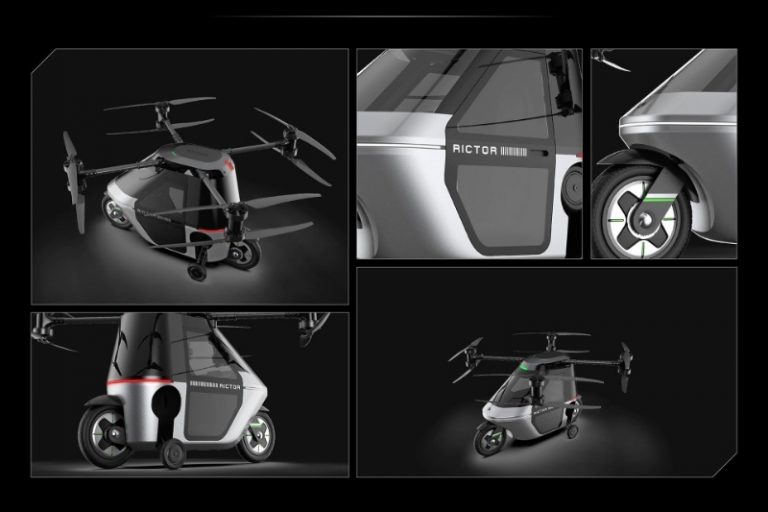 رؤیای پرواز در خیابان‌ها؛ Skyrider X1 ترکیبی از موتورسیکلت و کوادکوپتر است