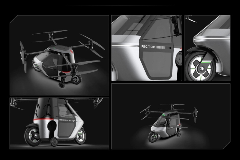 رؤیای پرواز در خیابان‌ها؛ Skyrider X1 ترکیبی از موتورسیکلت و کوادکوپتر است
