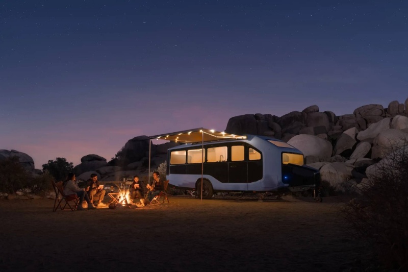 کاروان مسافرتی جدید Pebble پنل خورشیدی دارد و ۴ نفر را در خود جای میدهد