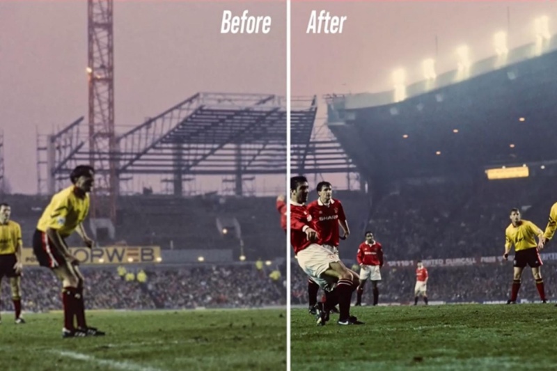 آنر با هوش مصنوعی روح تازهای به تصاویر خاطرهانگیز منچستر یونایتد دمید