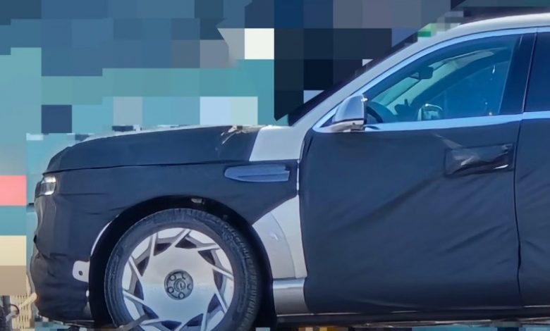 تصاویر اولیه از سدان برقی فوقلوکس جنسیس GV90 حین تستشدن در کرهجنوبی منتشر شد