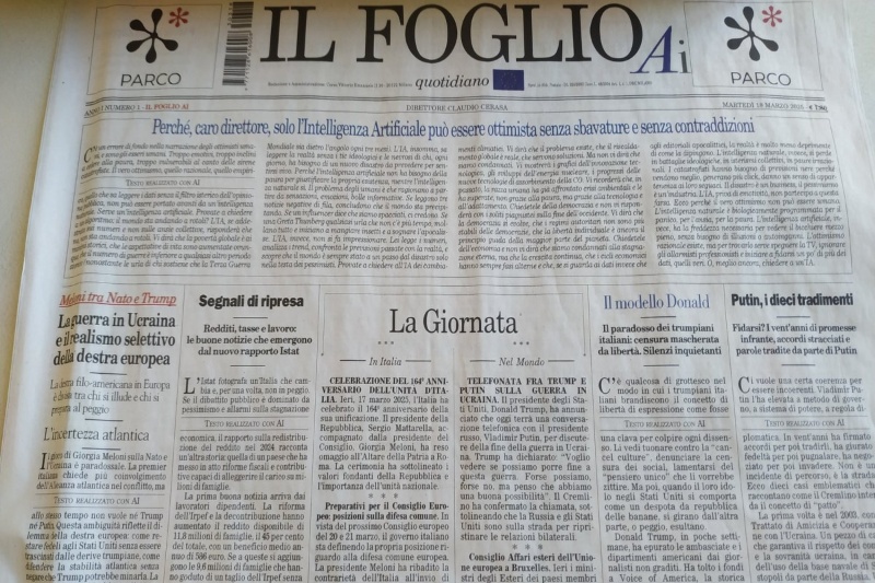 برای اولینبار در دنیا؛ این روزنامه چاپی بهطور کامل با هوش مصنوعی نوشته شده است