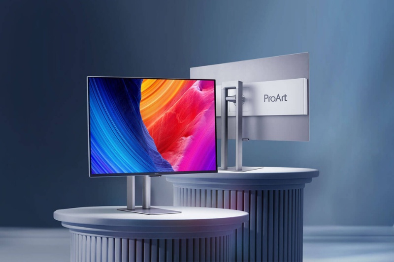 مانیتور ۳۲ اینچ و ۲۴۰ هرتزی ProArt ایسوس با پنل QD-OLED، تاندربولت ۴ و نمایش یک میلیارد رنگ واقعی معرفی شد