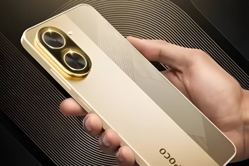 گوشی اقتصادی پوکو C71 در رنگ طلایی بهنمایش درآمد؛ رونمایی در آینده نزدیک