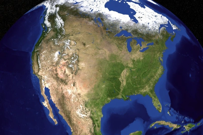 آمریکای شمالی درحال فرورفتن درون گوشته زمین است