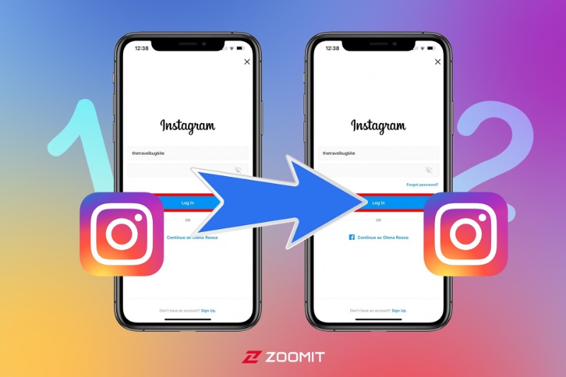 آموزش تصویری انتقال اکانت اینستاگرام به گوشی دیگر