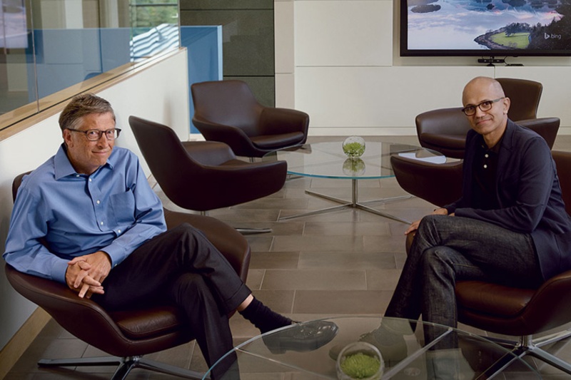 بهمناسبت ۵۰ سالگی مایکروسافت؛ مصاحبه هوش مصنوعی با بیل گیتس، ساتیا نادلا و استیو بالمر!