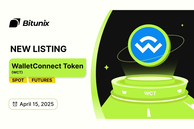 توکن (WalletConnect (WCT اکنون پس از راه‌اندازی در ۲۷ فروردین در بیت یونیکس قابل معامله است