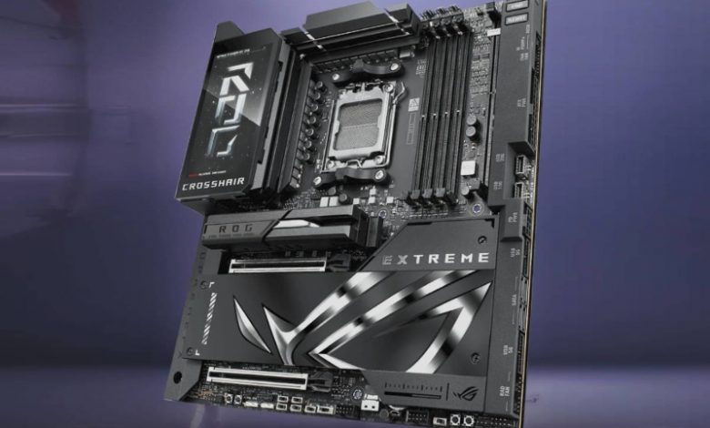 مادربرد X870E Extreme ایسوس برای پردازندههای AMD معرفی شد؛ قیمت ۱۴۰۰ دلاری، نمایشگر ۵ اینچی و خنککننده سهبعدی