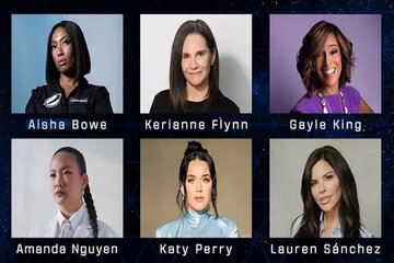 کیتی پری، خواننده مشهور مسافر فضا شد